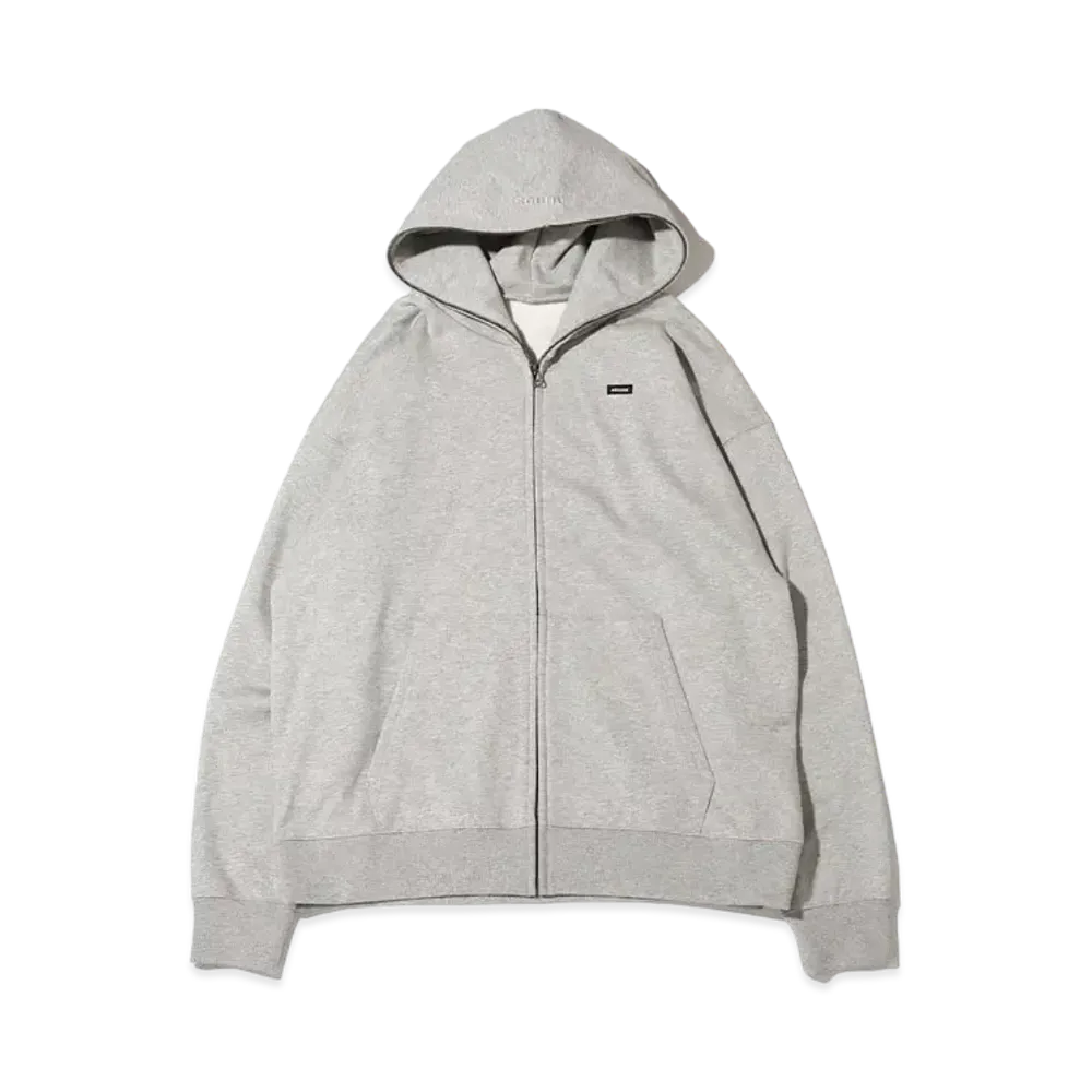 atmos Small Box Logo Zip Up Hoodie "Grey"