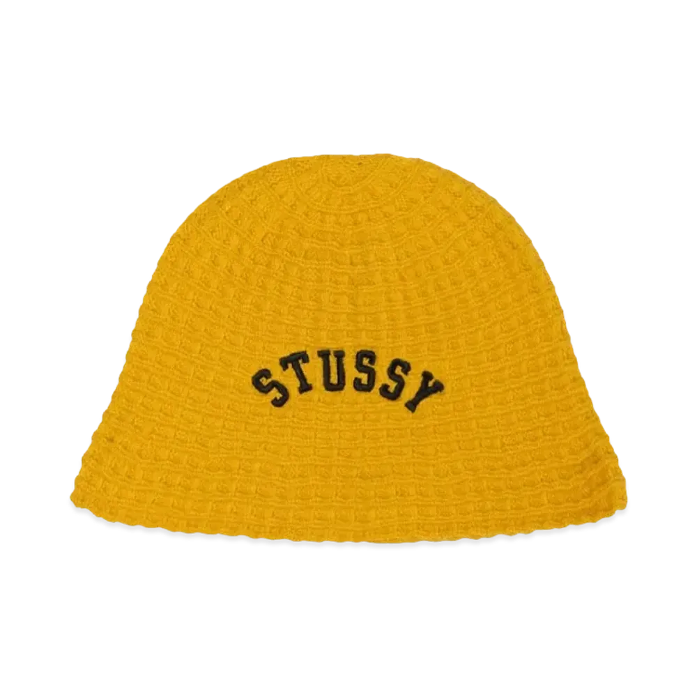 Stussy Bucket Hat Waffle Knit "Sunflower"