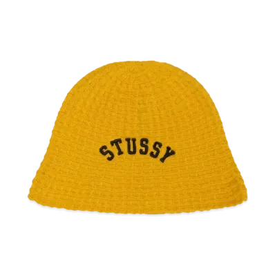 Stussy Bucket Hat Waffle Knit "Sunflower"