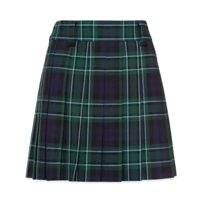 MIU MIU Women's Plaid Skirt "Blue"
