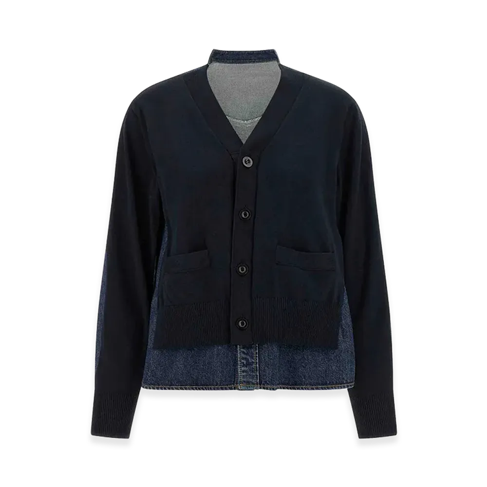 sacai Women's Shirt Cardigan "Blue"