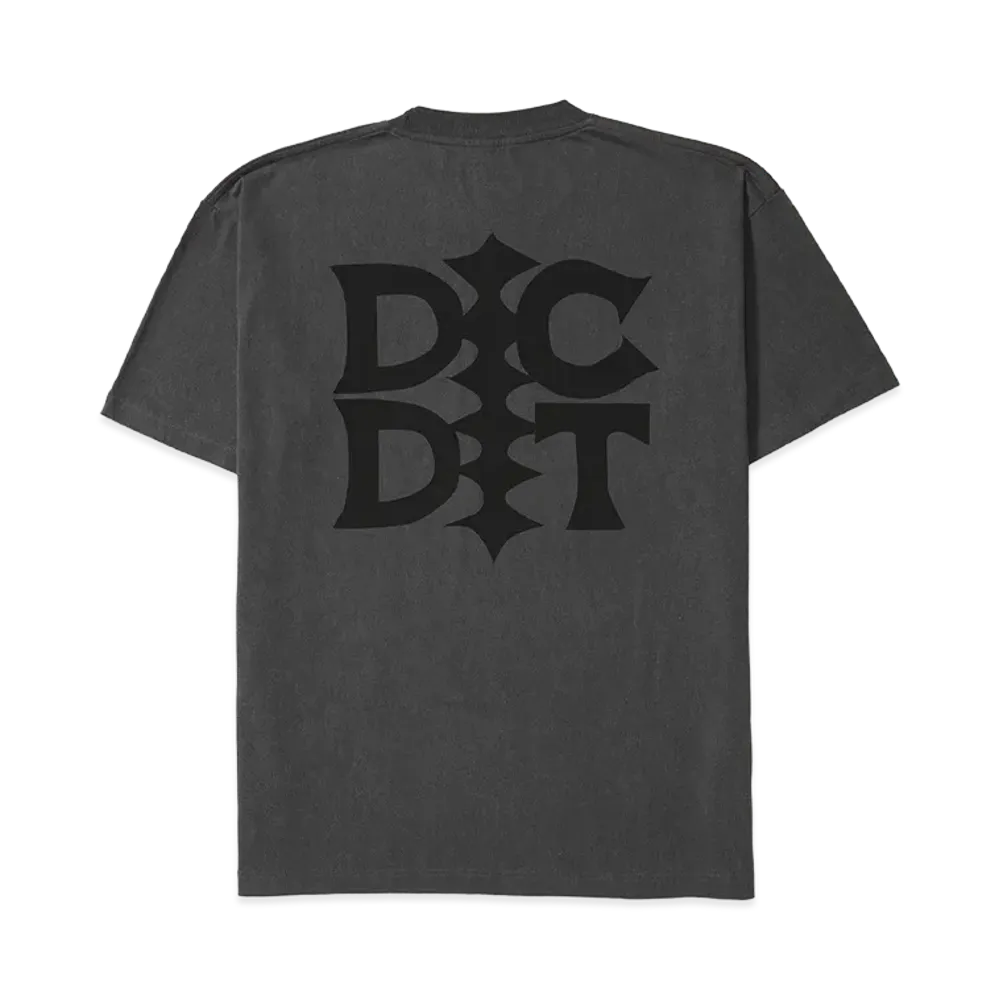 Ron Herman x DESCENDANT Pigment Dye Logo Tee "Black"