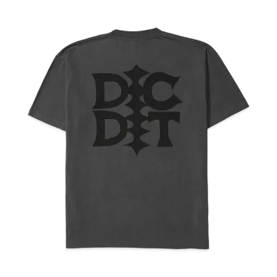Ron Herman x DESCENDANT Pigment Dye Logo Tee "Black"