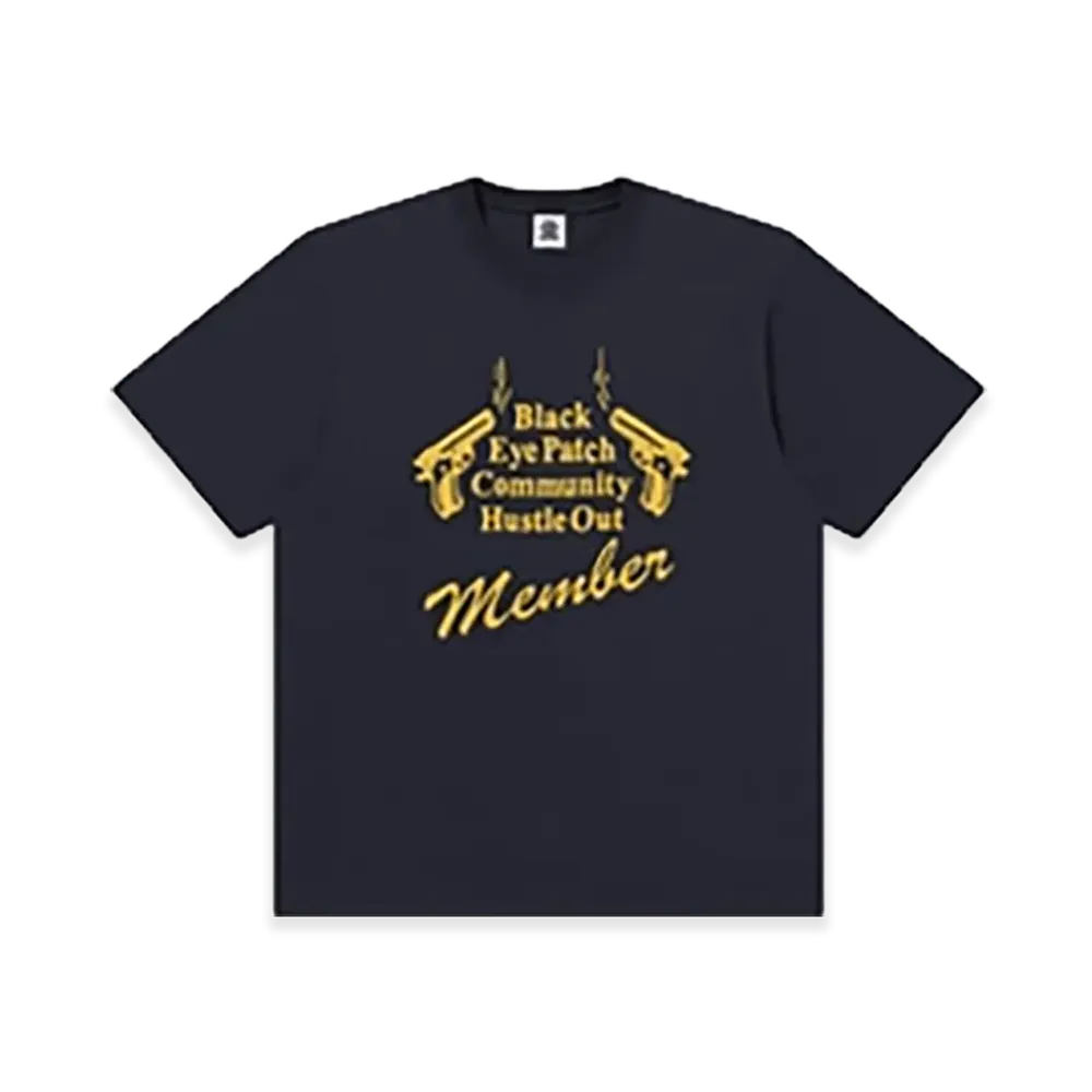 BlackEyePatch Hustle Out Member Tee "Navy"