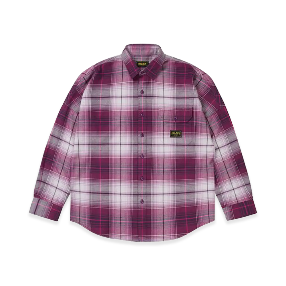 PALACE Lumberyak Overshirt "Burgundy Plaid"