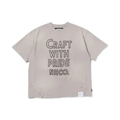 NEIGHBORHOOD Damage Crewneck SS "Greige"