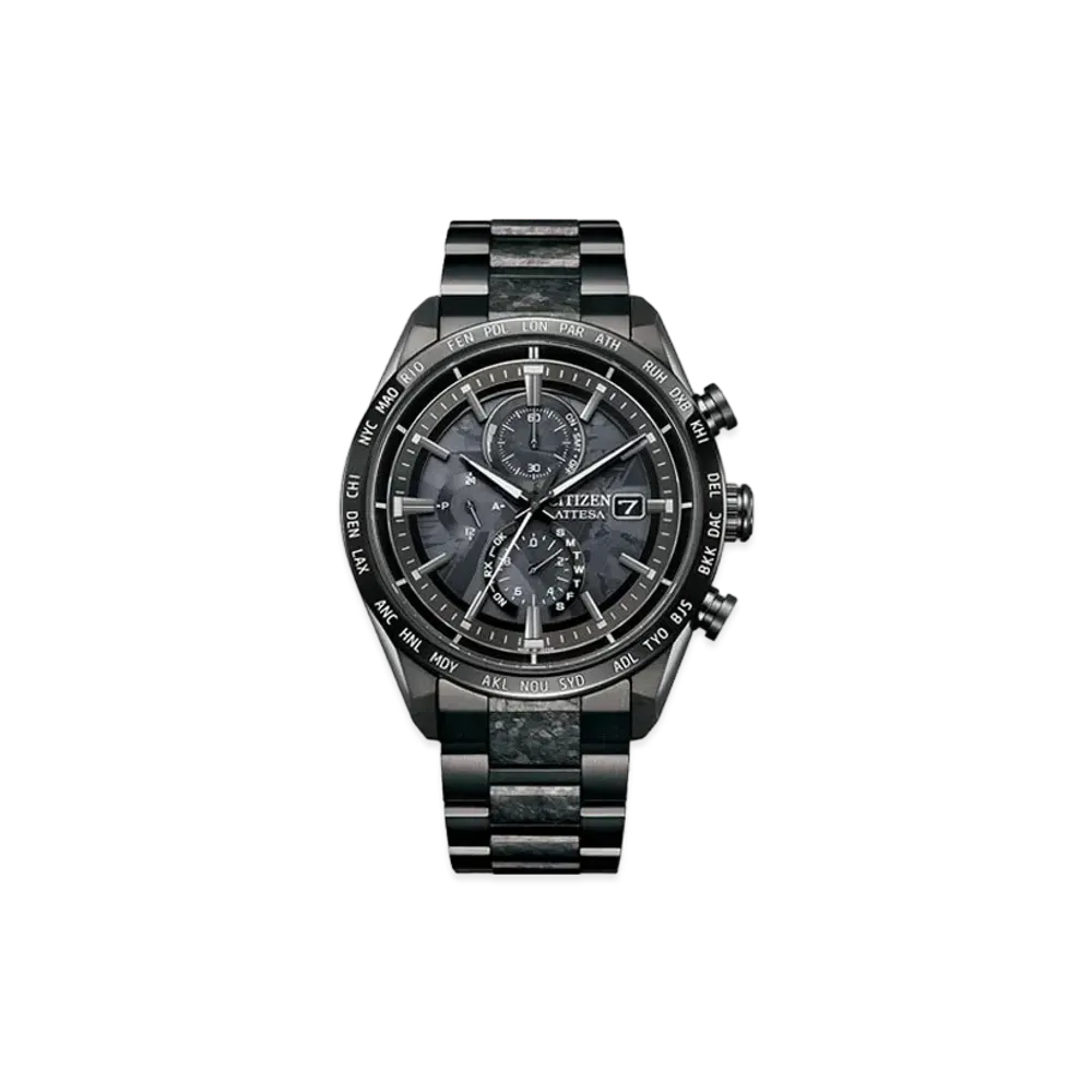 CITIZEN x HAKUTO-R Attesa ACT Line Black TitanTM Series World Exclusive 2900 "Black" AT8287-62E