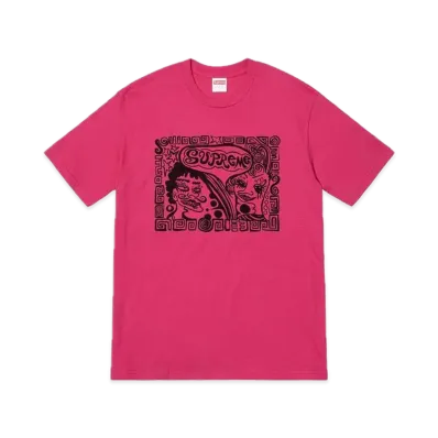 Supreme Faces Tee "Dark Pink"