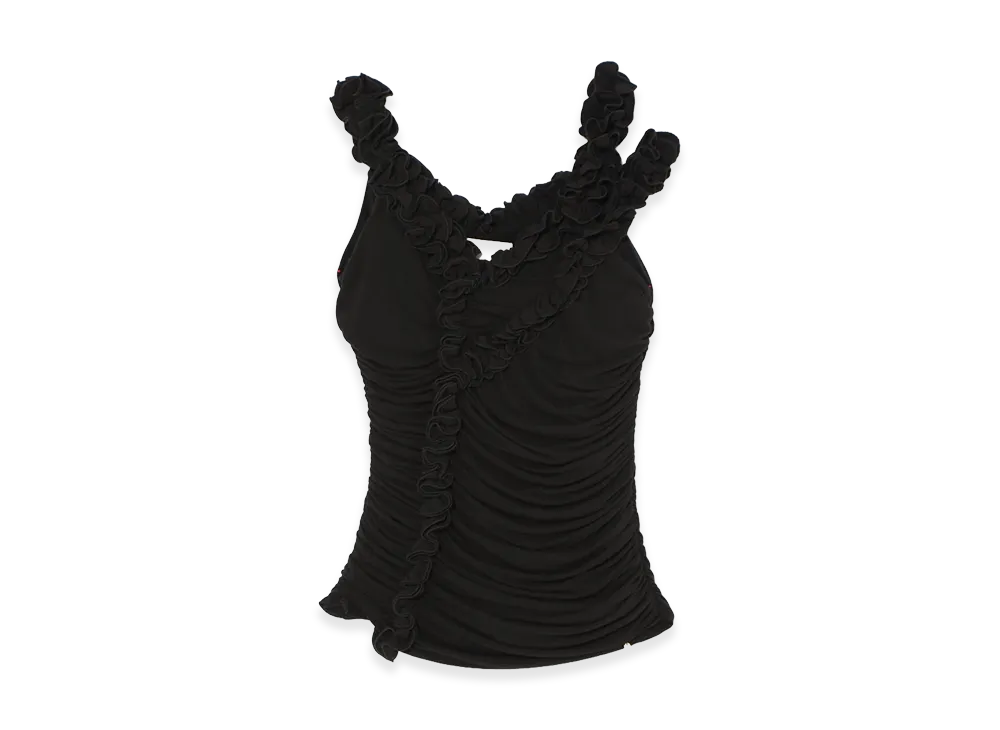 ANDMARY Women's Cherie Ruffle Tops "Black"