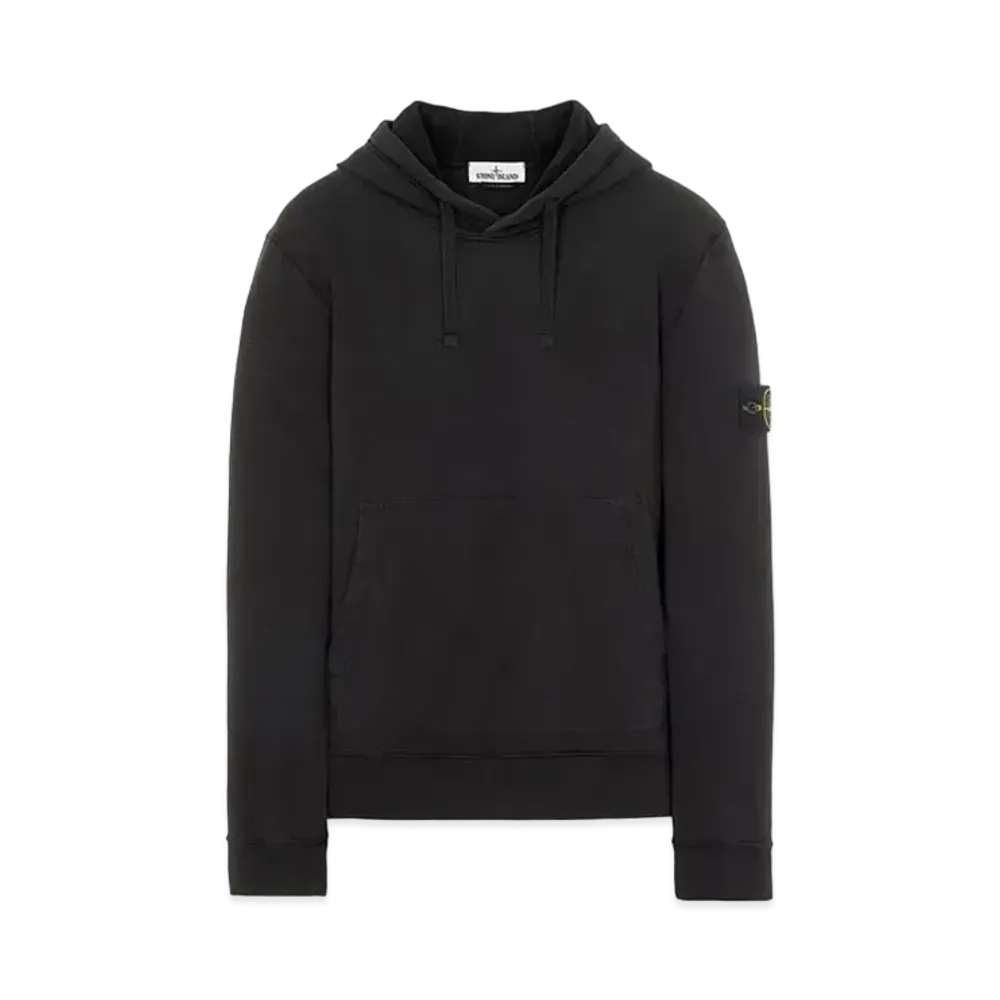 Stone Island 64120 BRUSHED COTTON FLEECE "Black"