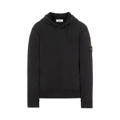 Stone Island 64120 BRUSHED COTTON FLEECE "Black"