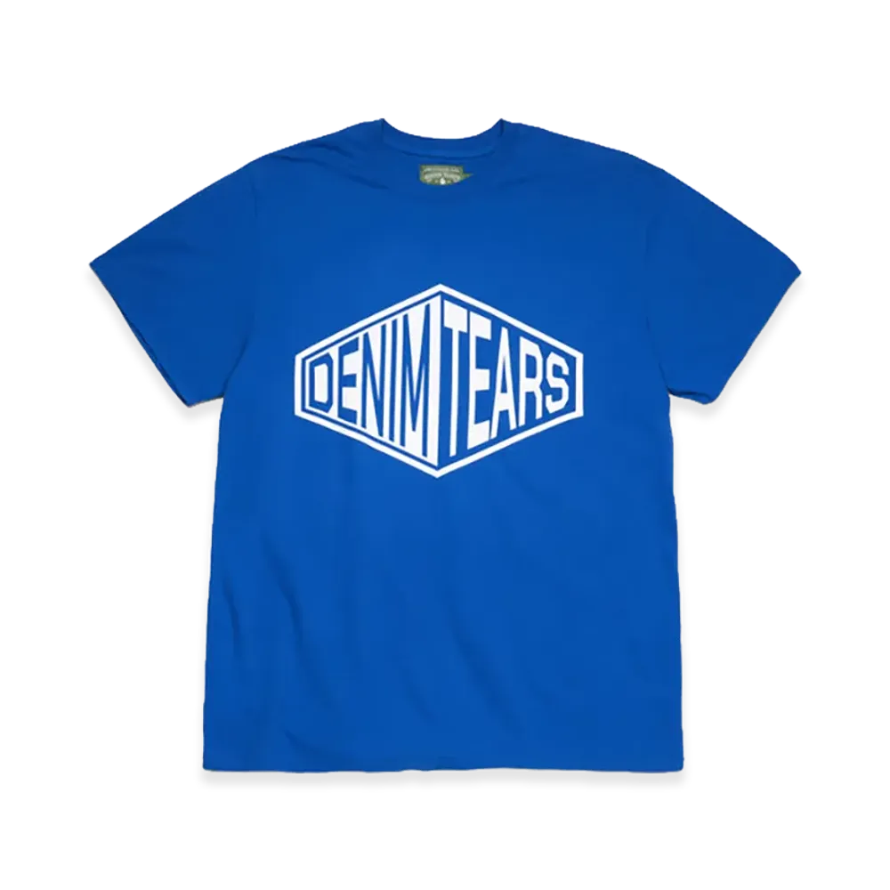 DENIM TEARS 3D Box Logo Tee "Blue"