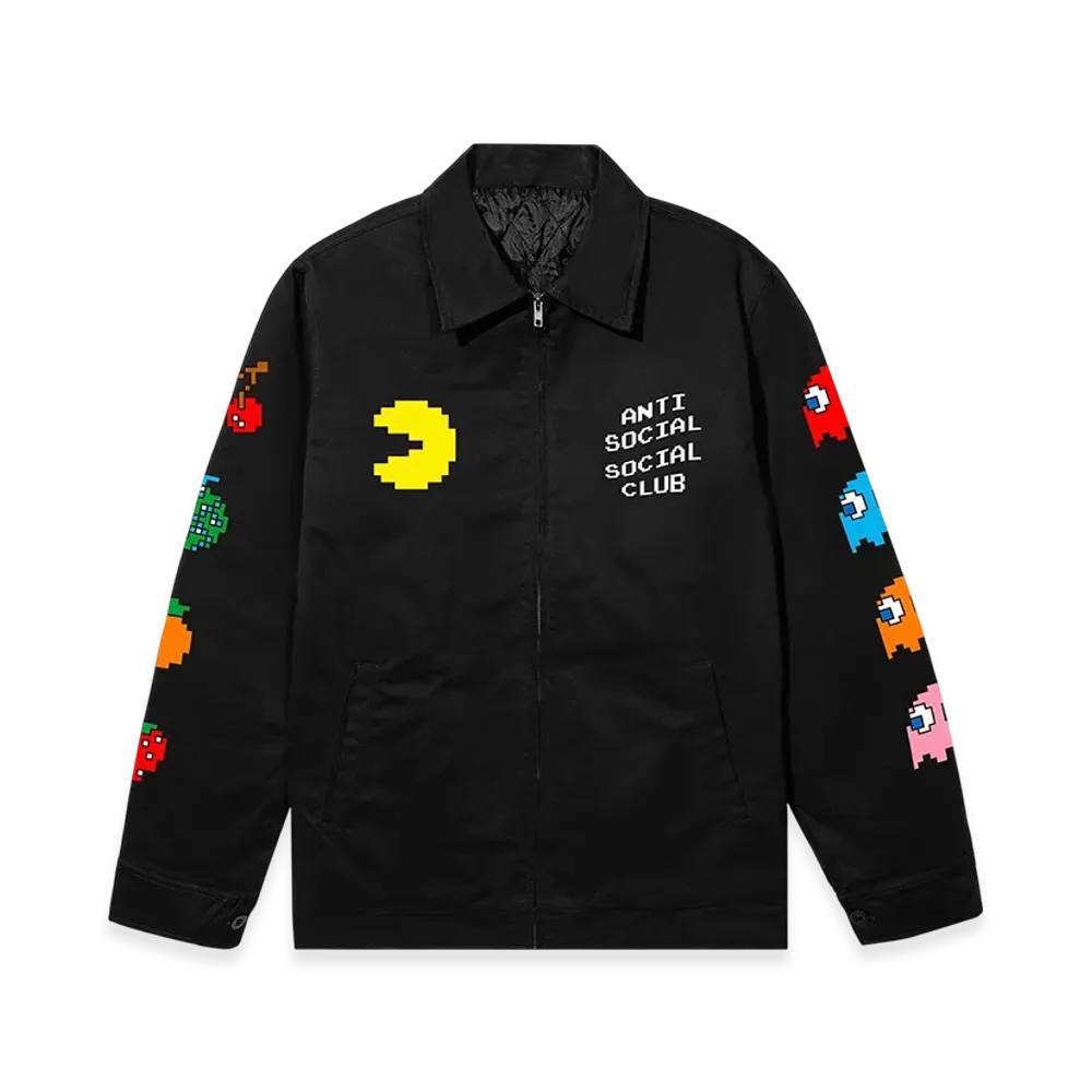 ANTI SOCIAL SOCIAL CLUB x PAC-MAN In Pursuit Jacket "Black"