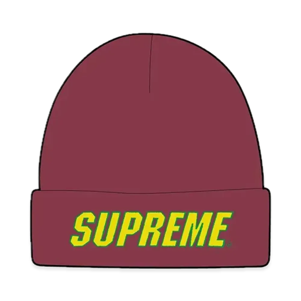 Supreme Slant Beanie "Burgundy"