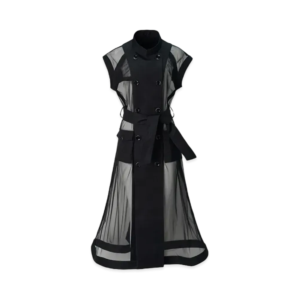 ANREALAGE Invisible Trench Coat "Black"
