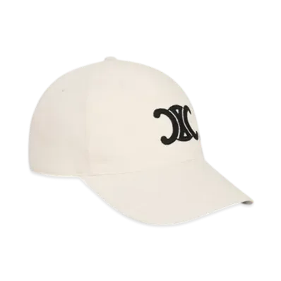 CELINE Triomphe Baseball Cap in Wool "Off White"