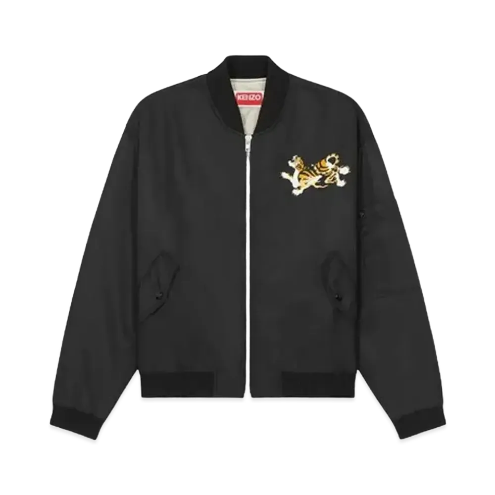 KENZO 'YEAR OF THE DRAGON' Embroidery Bomber Jacket "Black"