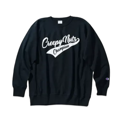 Champion x Creepy Nuts Reverse Weave Crew Neck Sweatshirt "Black"