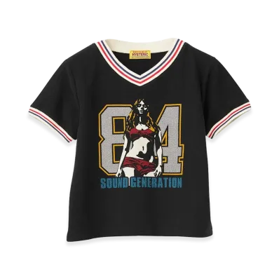 HYSTERIC GLAMOUR Women's 84 Sounds Tee "Black"