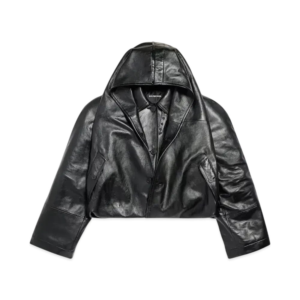 BALENCIAGA Women's Flipped Jacket "Black"