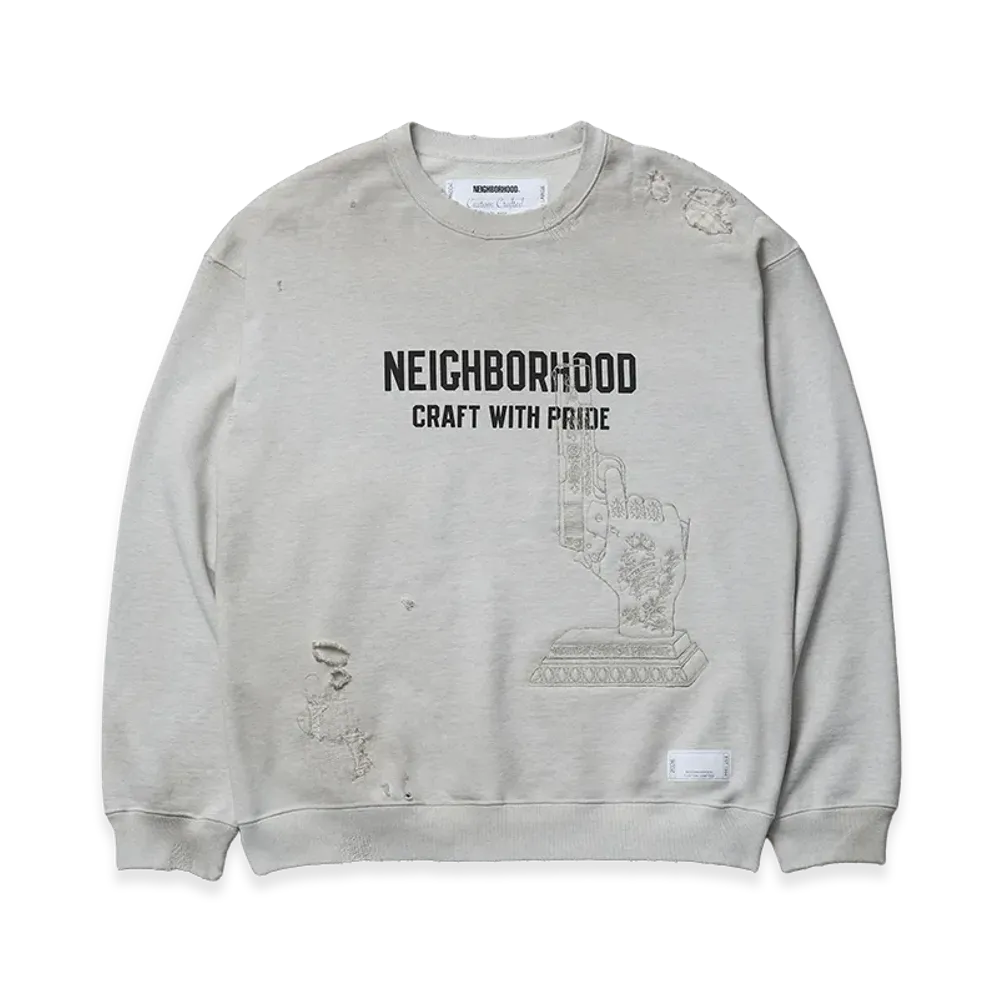 NEIGHBORHOOD Savage Sweat Shirt LS "Oatmeal"