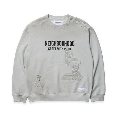 NEIGHBORHOOD Savage Sweat Shirt LS "Oatmeal"