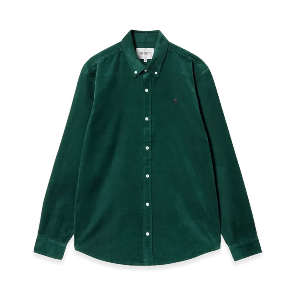 Carhartt WIP Madison Fine Cord Shirt "Chervil/Black"
