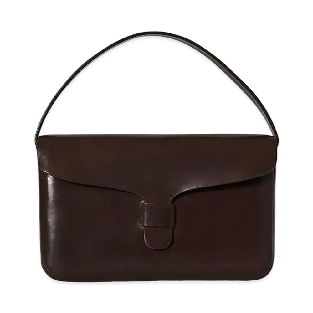 The Row Nikin Bag in Leather "Brown"