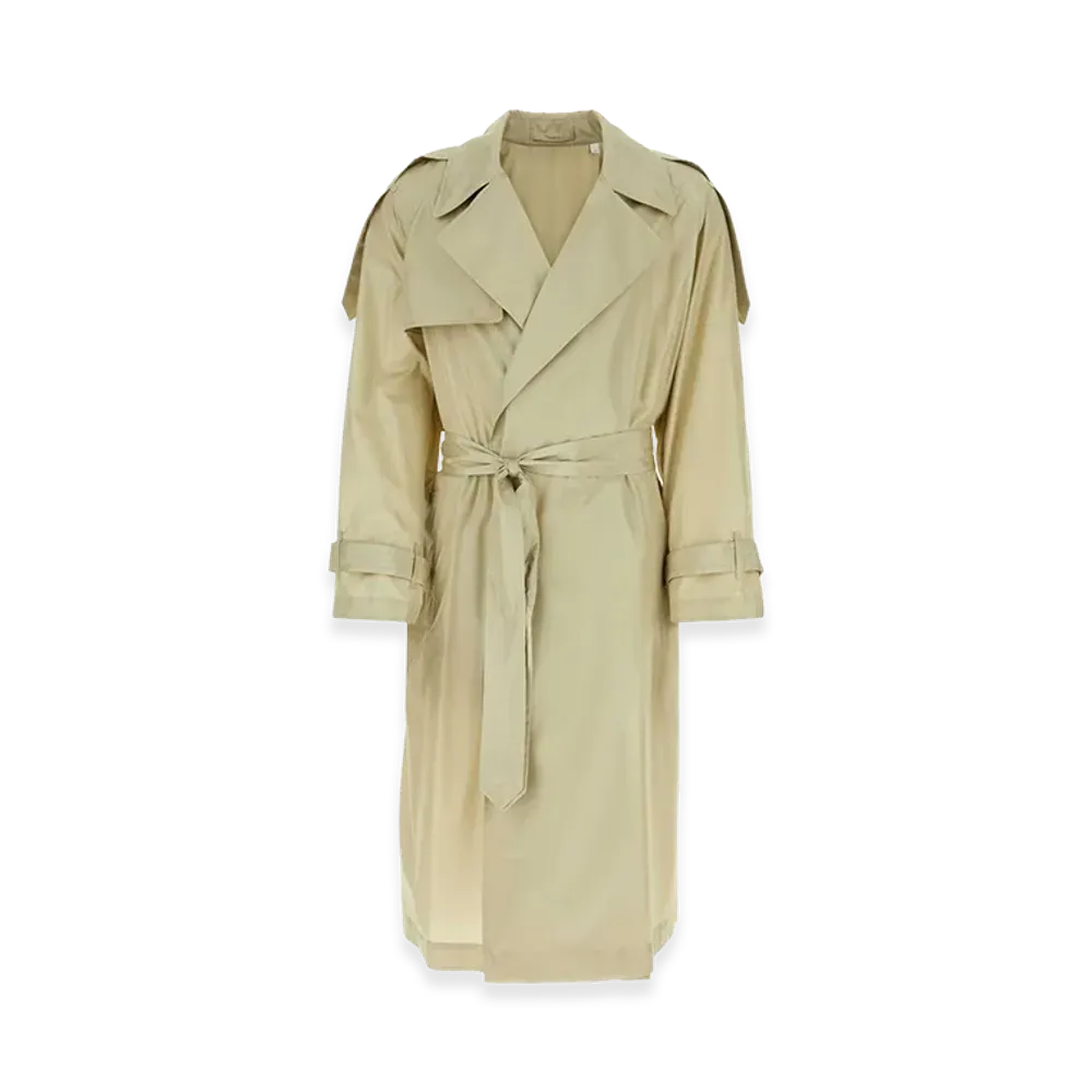 Burberry Sand Silk Trench Coat "Beige"