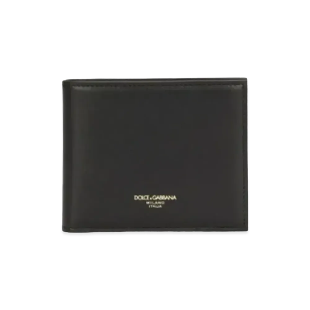 Dolce&Gabbana Bifold Wallet Smooth Calfskin "Black"