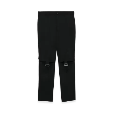 BLACK COMME des GARCONS Strap Detail Straight Pants "Black"