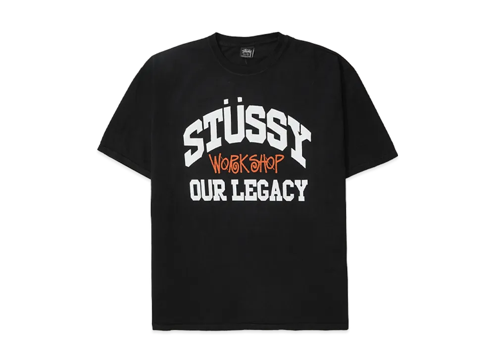 Stussy x Our Legacy Work Shop Collegiate Pigment Dyed Tee "Black" 3903958