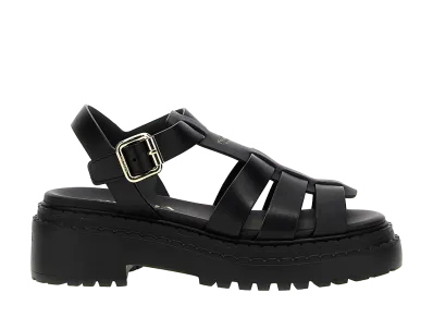 PRADA Women's Monolith Sandals "Black"