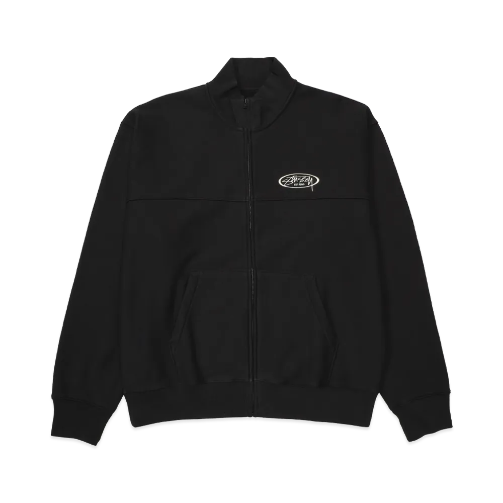 Stussy Fleece Track Jacket "Black"