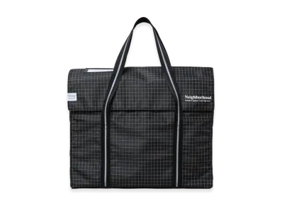 NEIGHBORHOOD Reflective Flap Tote Bag "Black"