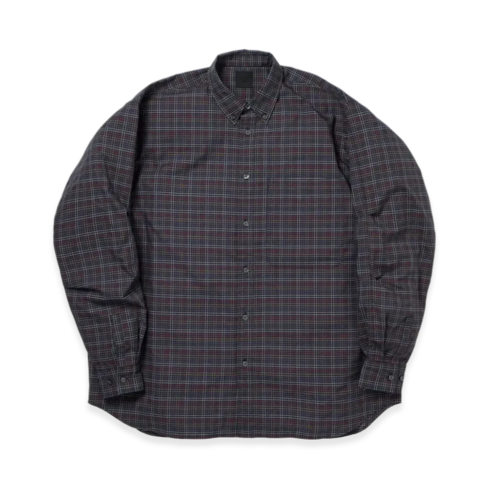 DAIWA PIER39 W's Tech Button Down Shirt L/S Tattersall "Navy"
