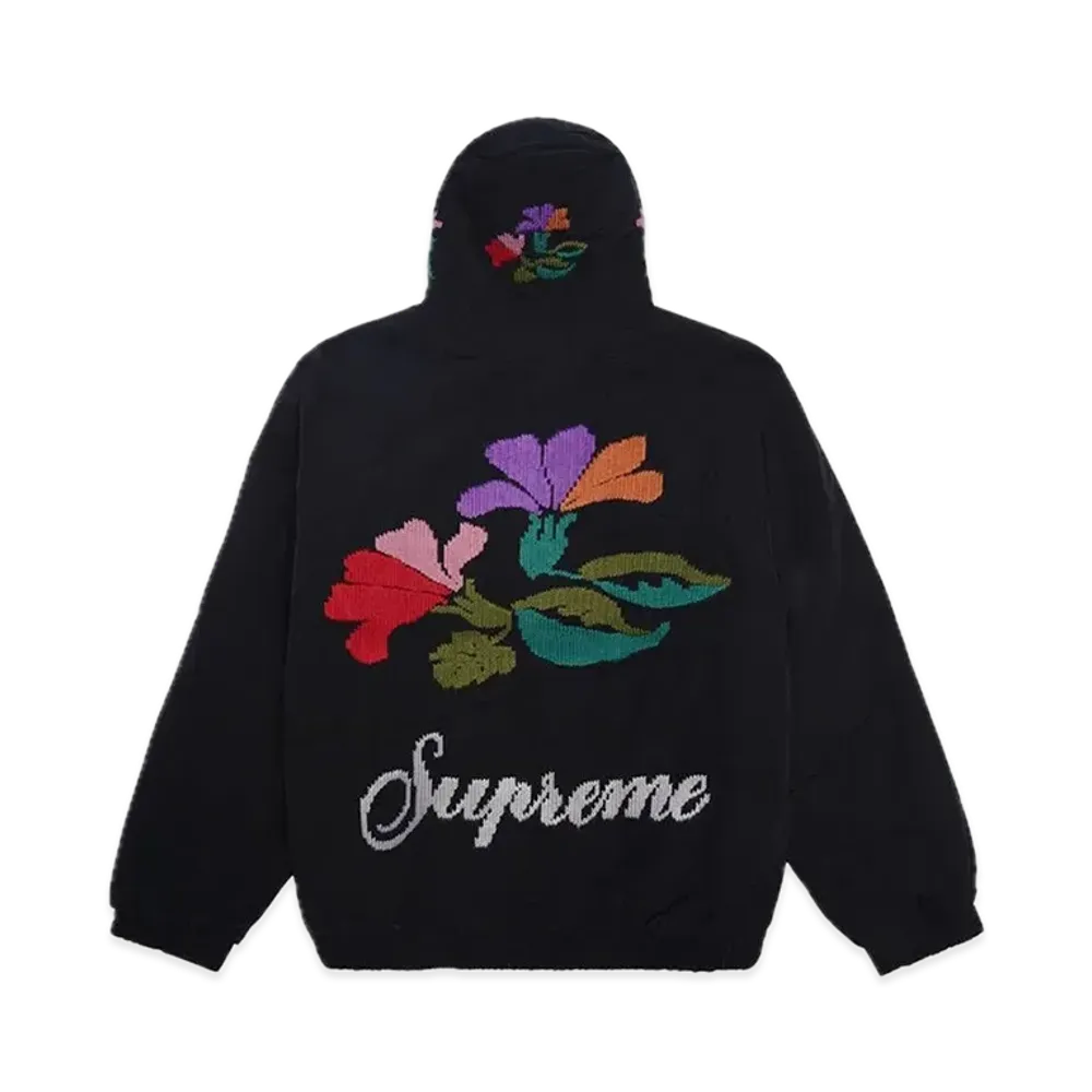 Supreme Needlepoint Hooded Jacket "Black"