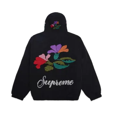 Supreme Needlepoint Hooded Jacket "Black"