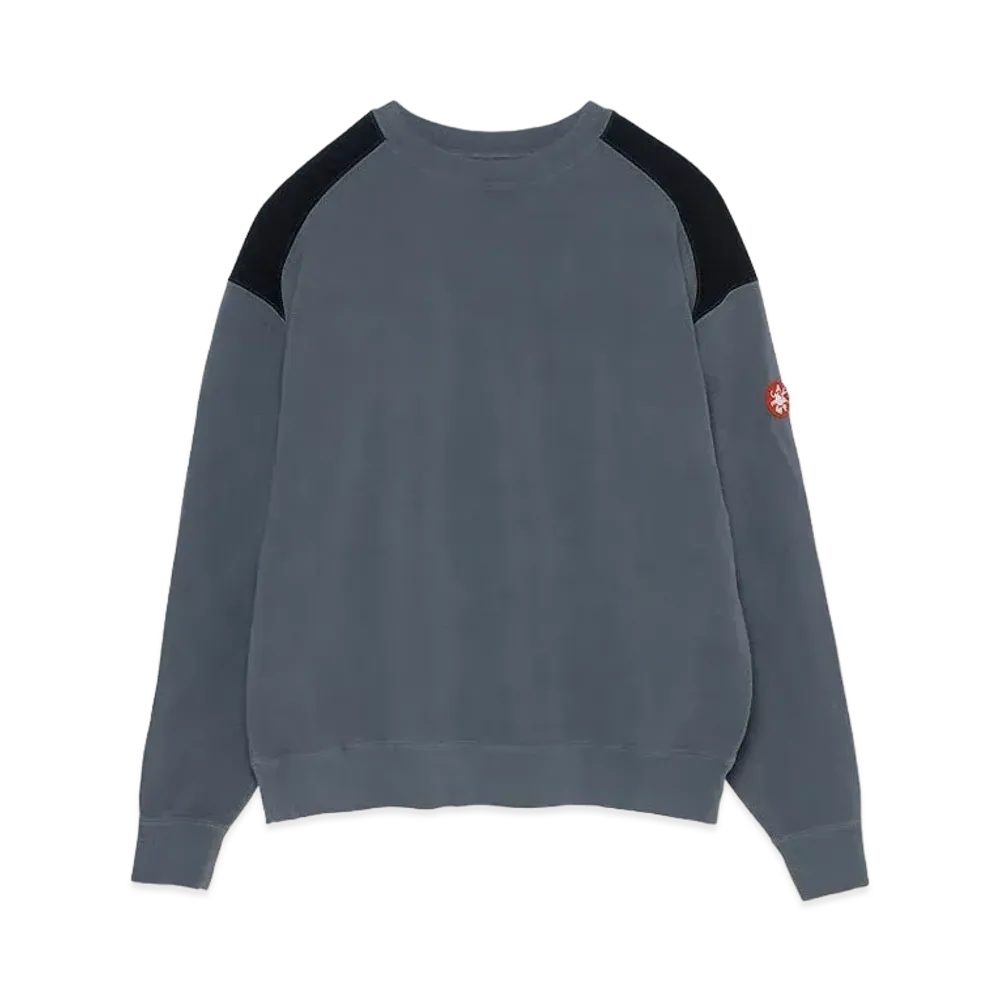 Cav Empt (C.E) PANEL SHOULDER LIGHT CREW NECK "Grey"