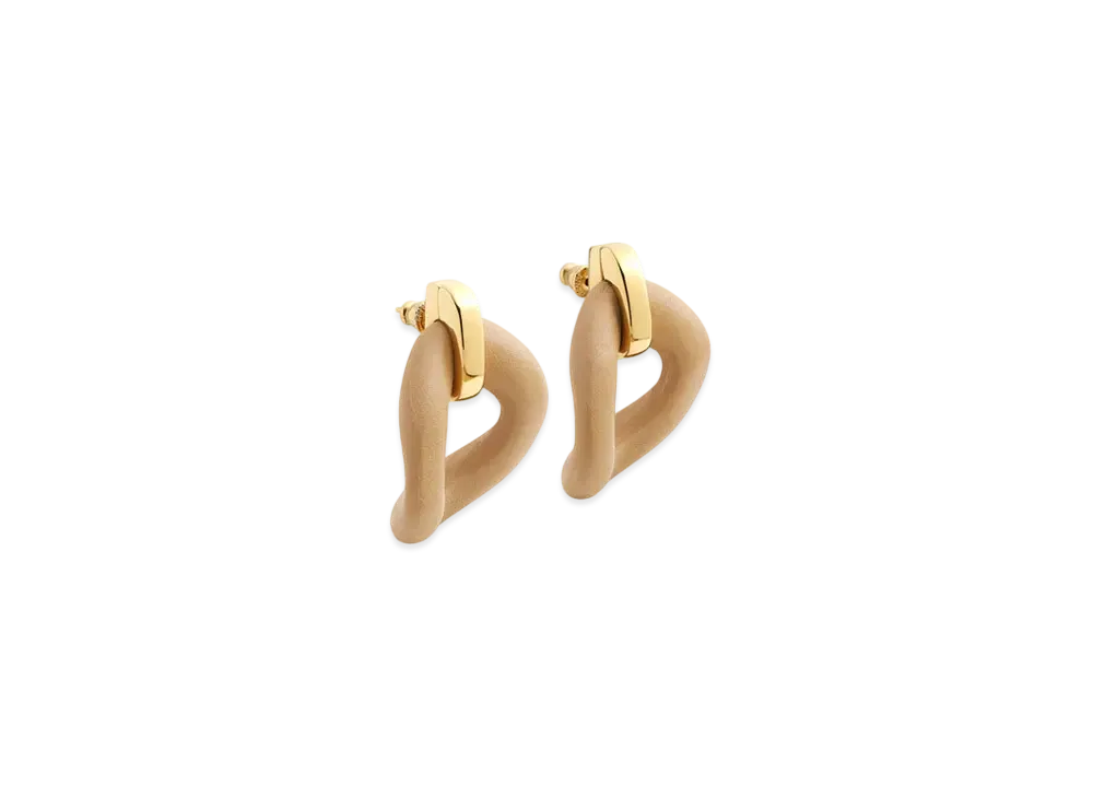 FENDI Filo Earrings "Beige"