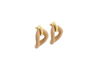 FENDI Filo Earrings "Beige"