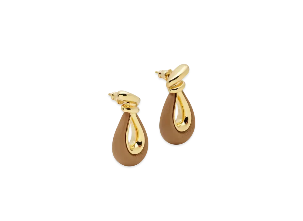 FENDI Filo Earrings "Beige"