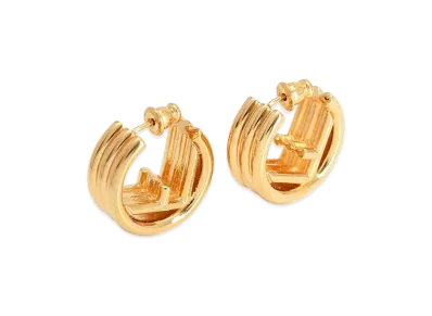 FENDI Women's F Is Earrings "Gold"