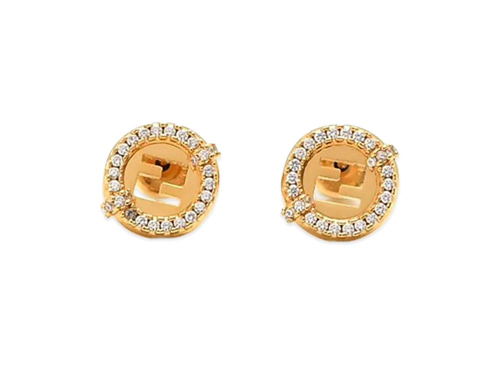 FENDI Women's F Is Earrings "Gold"