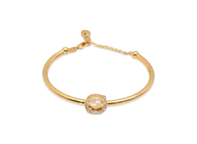 FENDI Women's Ever Round Bracelet "Gold"