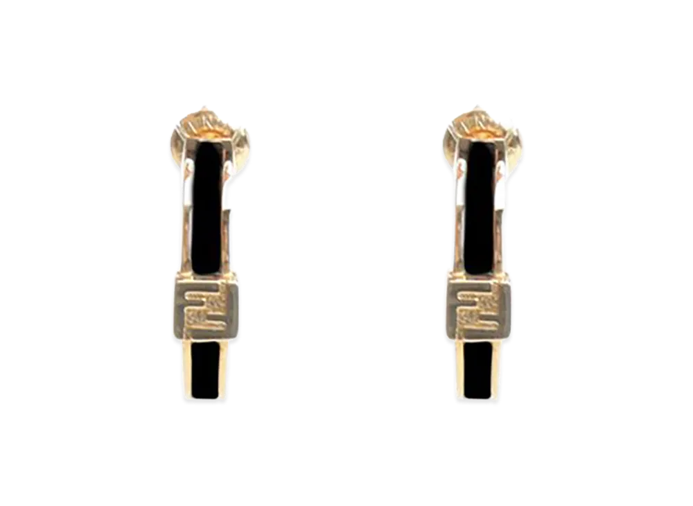FENDI Women's Forever Earrings "Black"