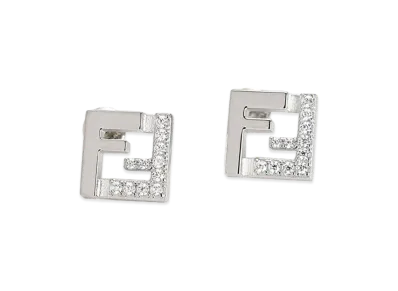 FENDI Women's Forever Stud Earrings "Silver"