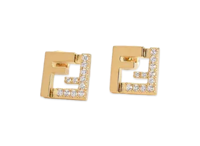 FENDI Women's Forever Stud Earrings "Gold"