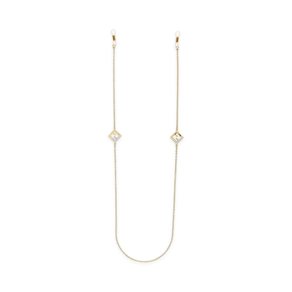 FENDI Women's FF Spectacle Chain "Gold"