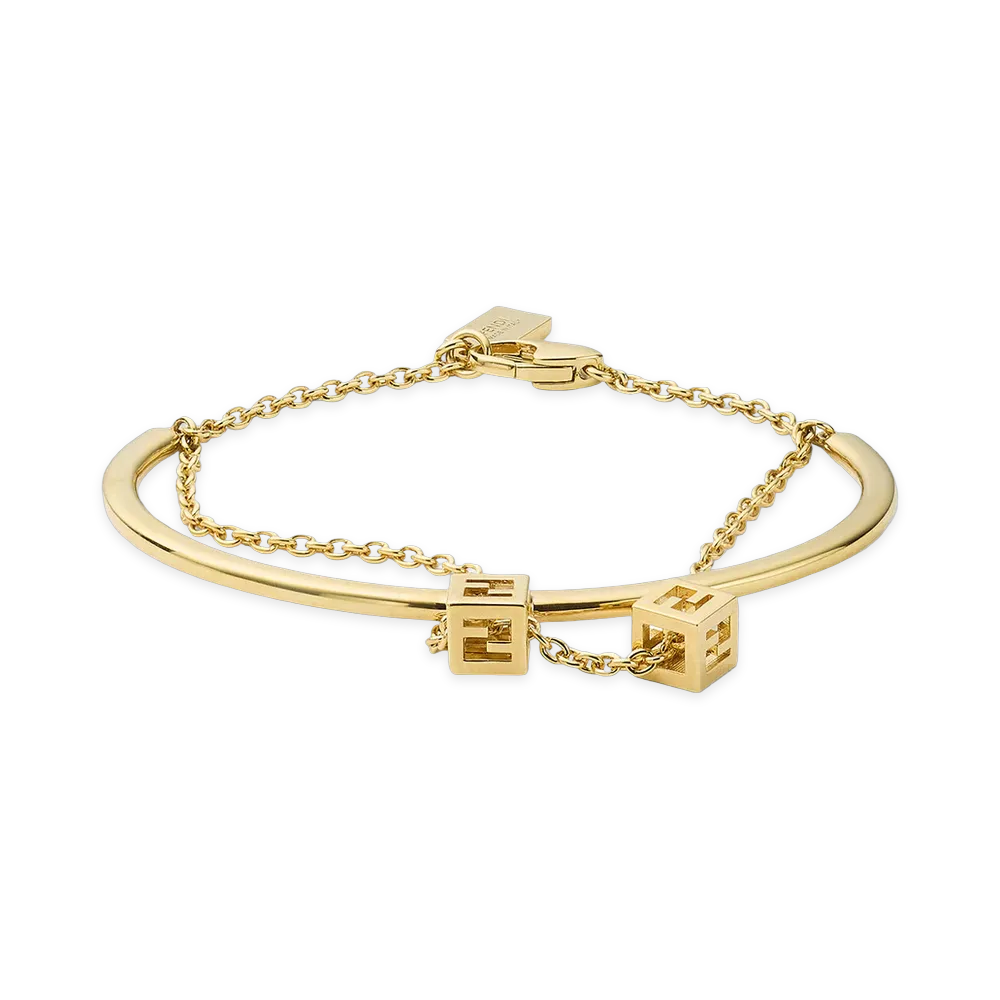 FENDI Women's Face Bracelet "Gold"